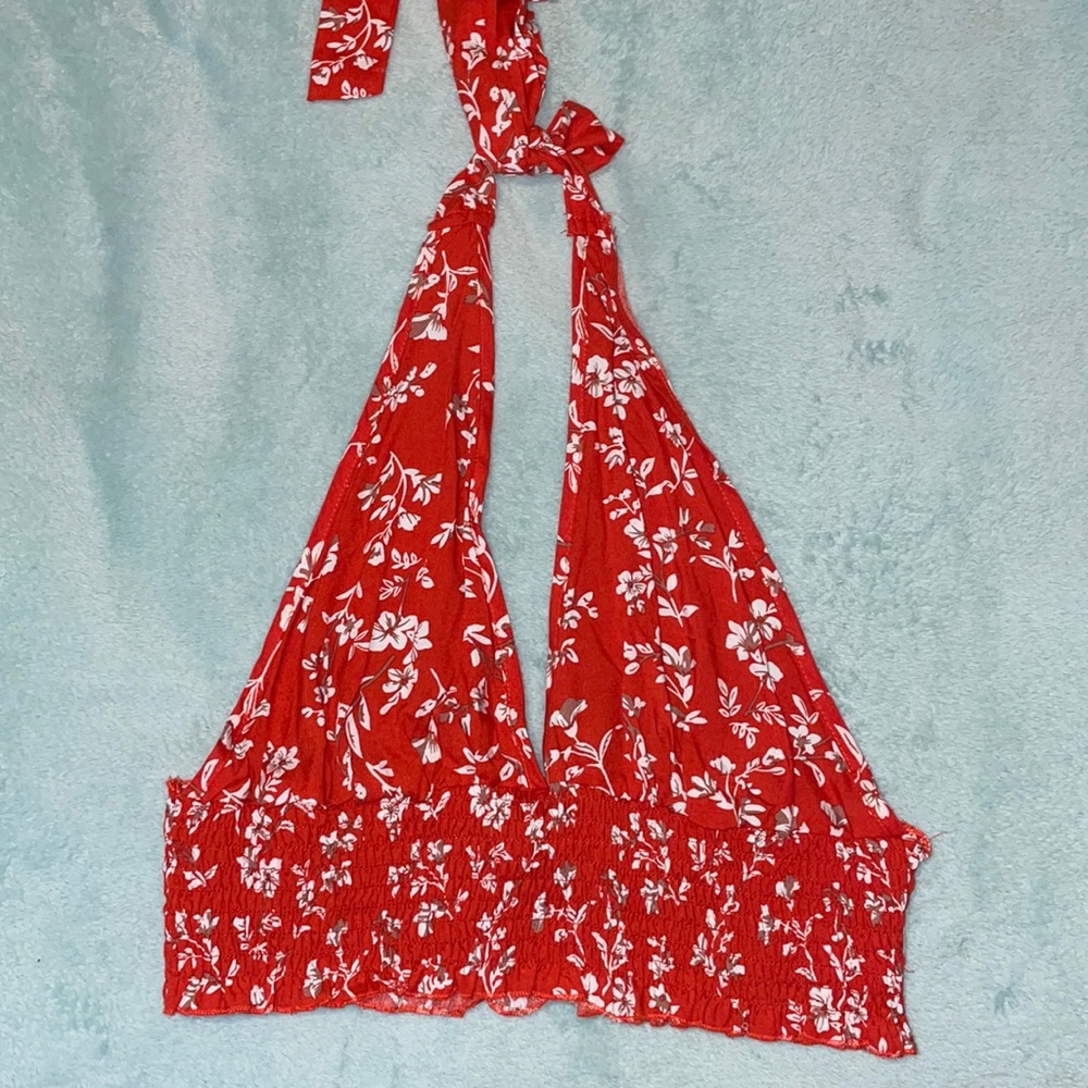 Open Back Tie Neck Top
